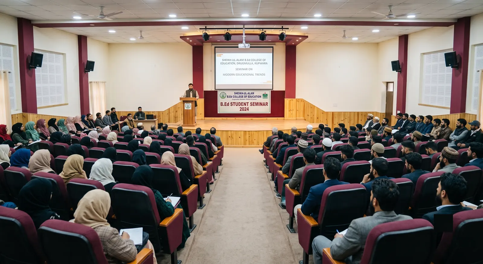 The 200-seat auditorium at Sheikh-ul-Alam College of Education, Kupwara